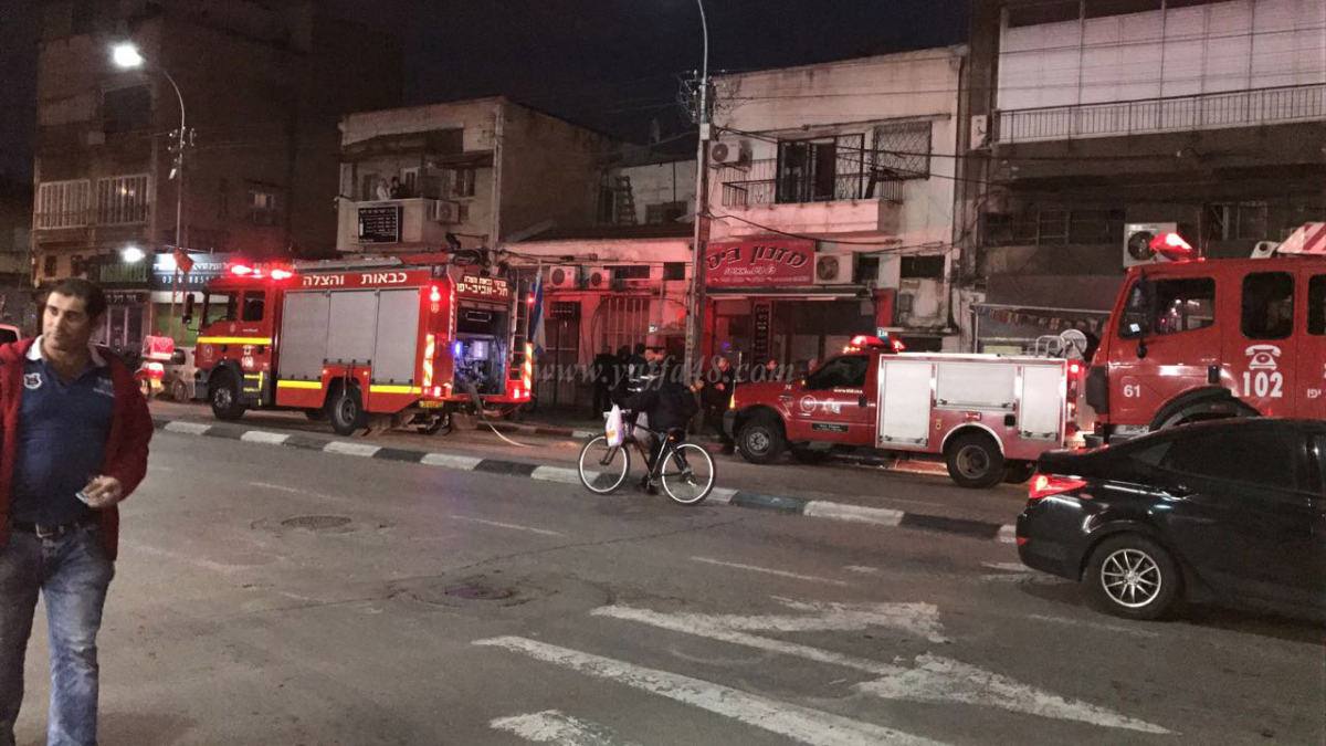 بالصور: حريق داخل شقة سكنية بمدينة يافا دون اصابات 